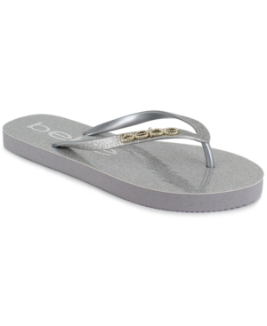 bebe Women's Tracee Glitter Thong Sandals Women's Shoes