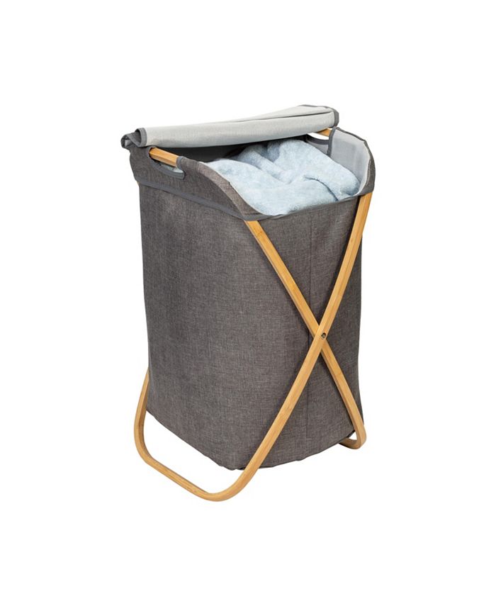 Honey Can Do Bamboo & Canvas Hamper Macy's