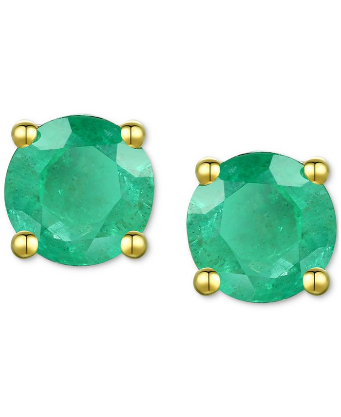 Macy's emerald earrings clearance