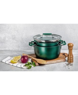 6-Piece Nonstick Nesting Stock Pots Set