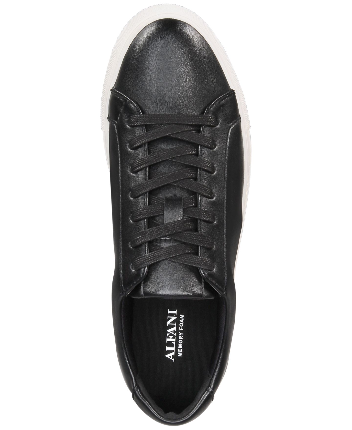 Мужские кроссовки Alfani Grayson Lace-Up, цвет: Чёрный / Белый — фото 4
