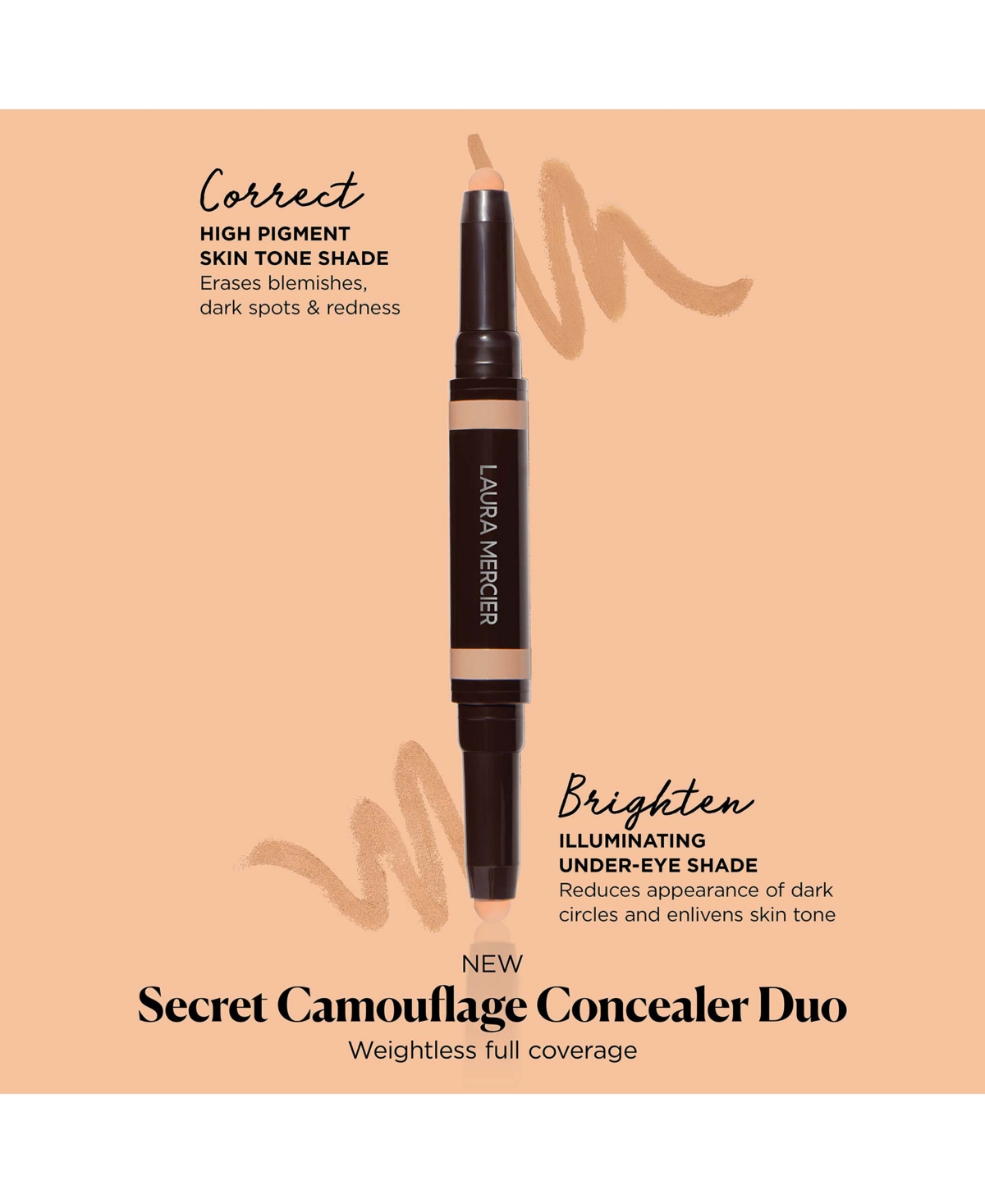 Laura Mercier Secret Camouflage Dual-ended Concealer Stick In 5n (deep With Neutral Undertones)