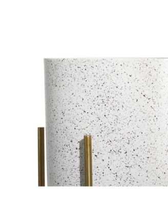 Set of 2 Multi Colored Metal Contemporary Planter, 39", 46"