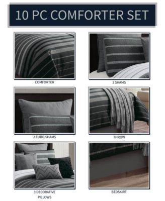 Barkley 10-Pc. Comforter Set, Queen