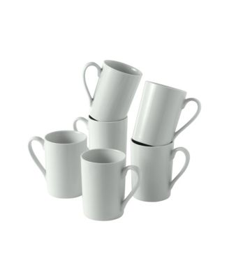 over&back - Simply White Mugs, Set of 6