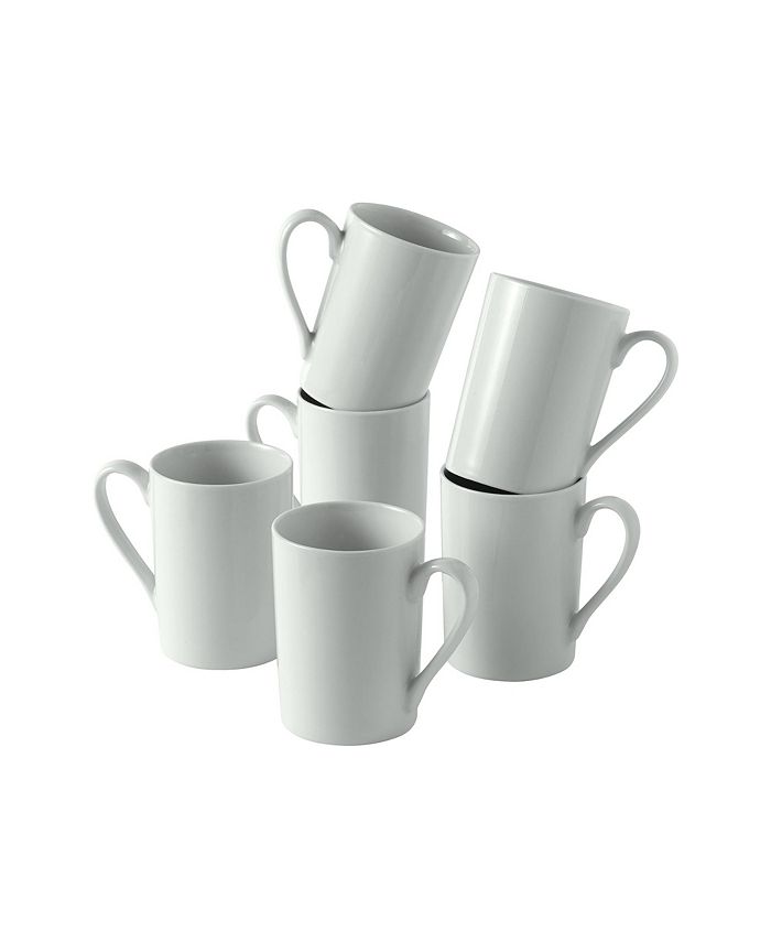 Over and Back - Simply White Mugs, Set of 6