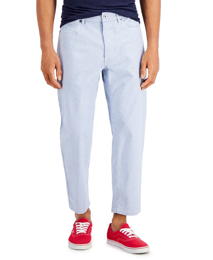 Mens railroad hot sale stripe jeans