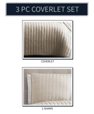 Moonstone 3-Pc. Coverlet Set, Full/Queen