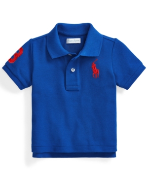 Ralph Lauren Baby Boys Classic Fit Cotton Mesh Polo