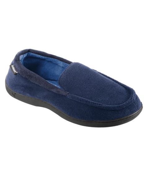 Мужские Isotoner Signature Men's Microterry Jared Moccasin Slippers with Memory Foam