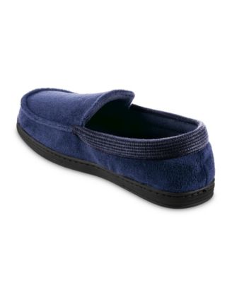 Signature Men's Microterry and Waffle Travis Moccasin Slippers