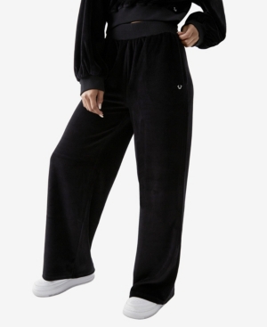 Women's Velour Wide Leg Pants