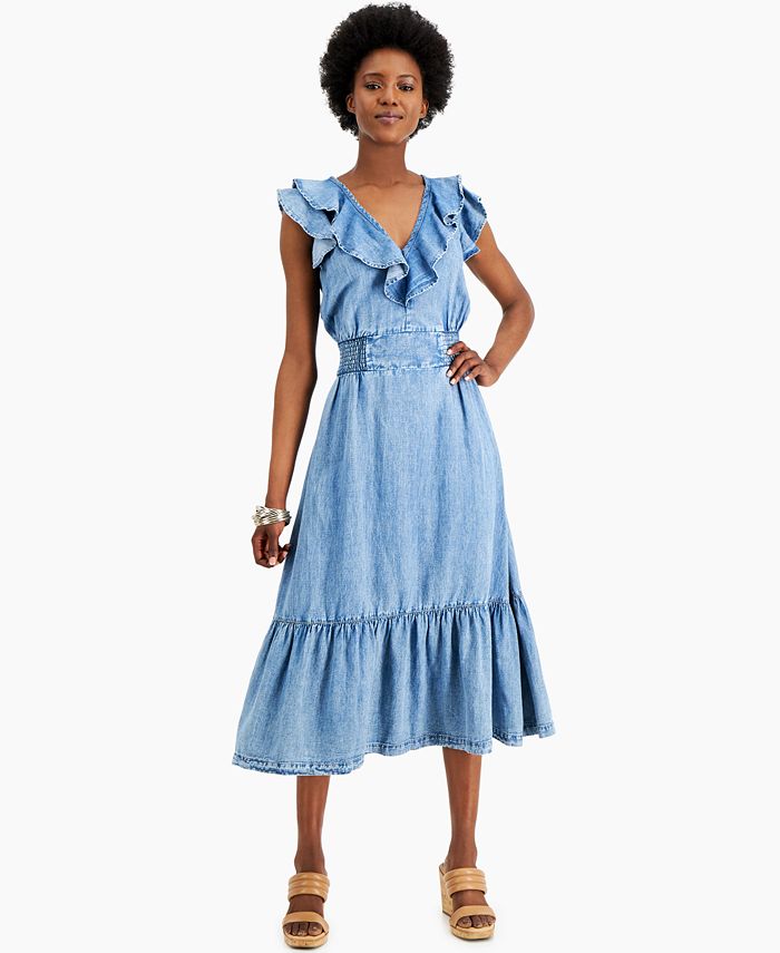 Inc denim dress cheap