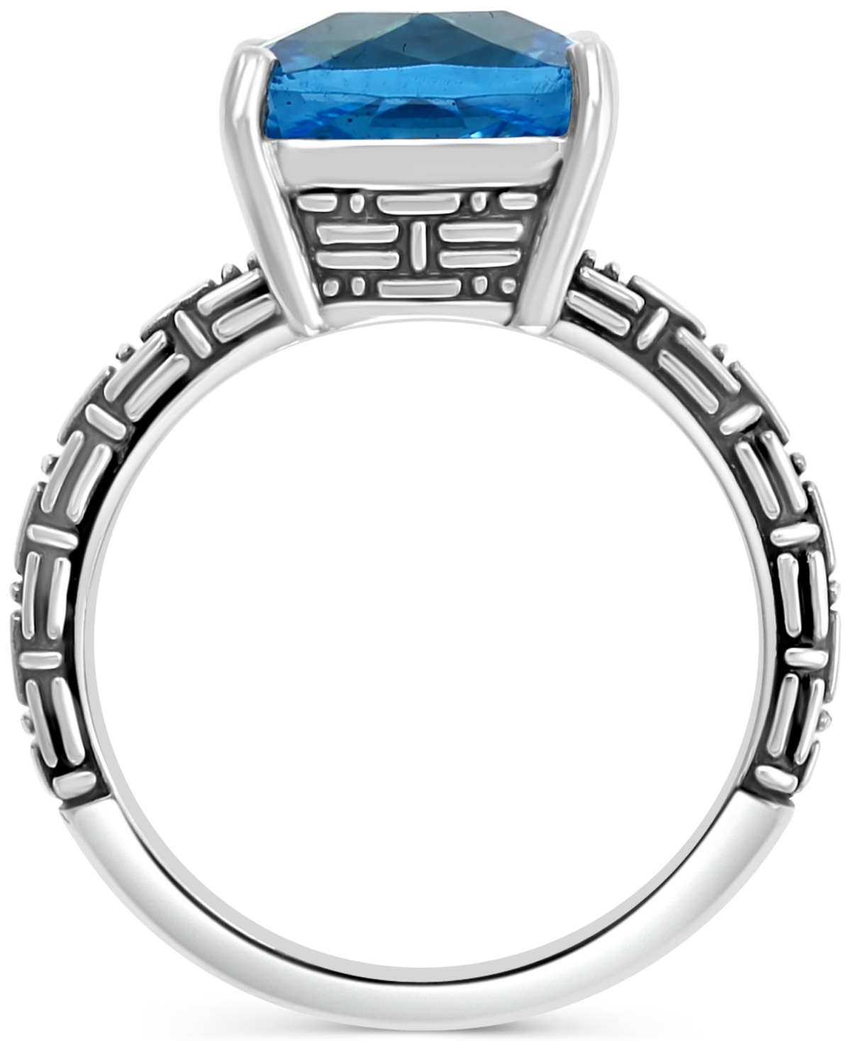 Effyor Citrine Statement Ring (4-1/2 ct. t.w.) in Sterling Silver - Blue Topaz