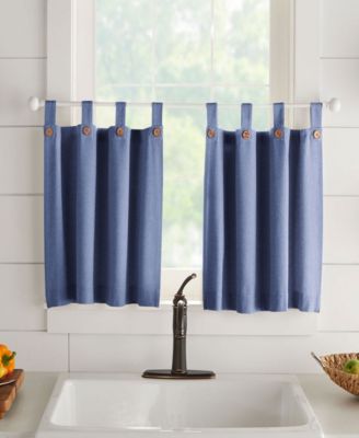 Tucker Solid Button Window Tier Set