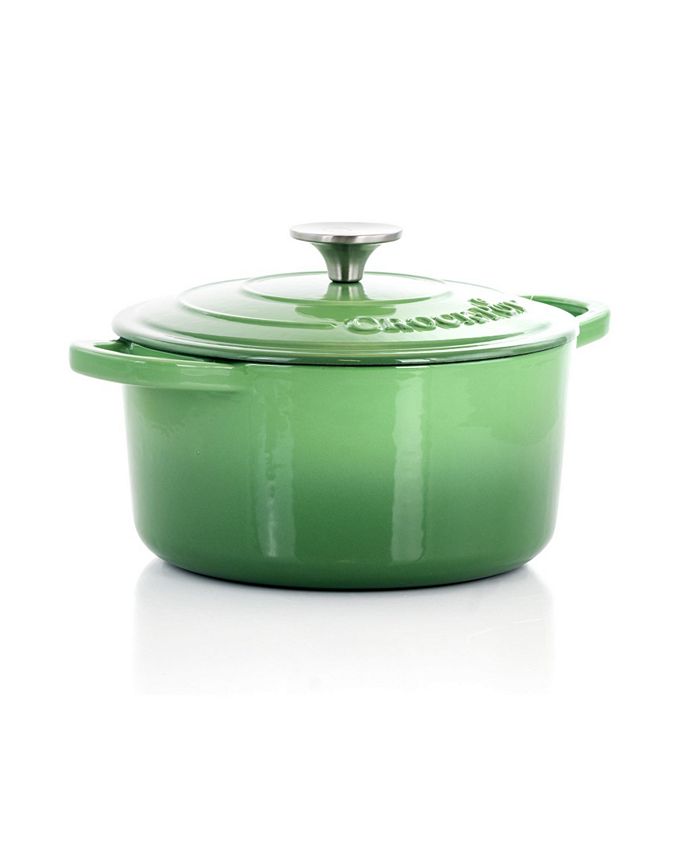 CrockPot Artisan 3 Quart, 2 Piece Enameled Dutch Oven Set with Lid