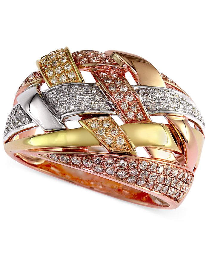 Effy tri color store ring