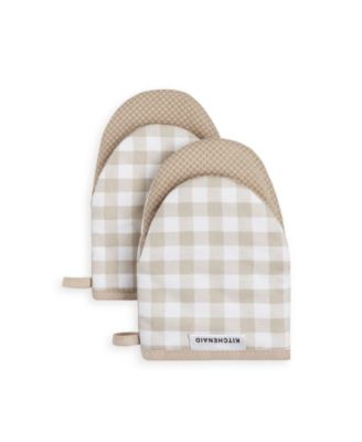 Gingham 2-Pc. Mini Oven Mitt Set