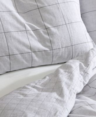 CLOSEOUT! Holden Grid 3 Piece Duvet Cover Set, King