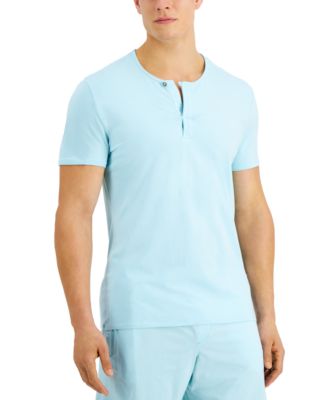 Alfani - Men's Quick-Dry Split Neck Pajama T-Shirt