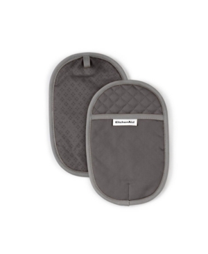 Kitchenaid Asteroid 2-pc. Pot Holder Set In Charcoal Grey