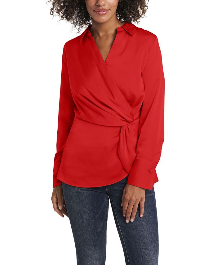 Vince camuto online wrap blouse