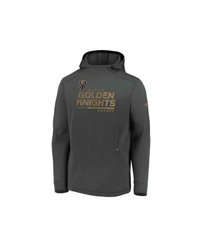 New Black Majestic Las Vegas Golden Knights Logo Hoodie Large And