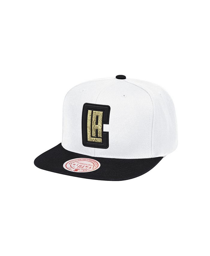 Mitchell & Ness Los Angeles Clippers White Gold Pop Snapback Cap - Macy's