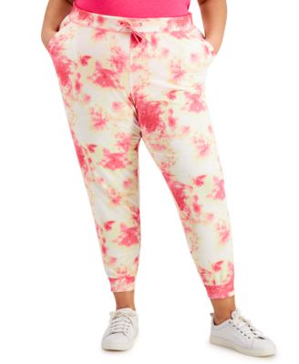 Ideology - Plus Size Tie-Dyed Jogger Pants