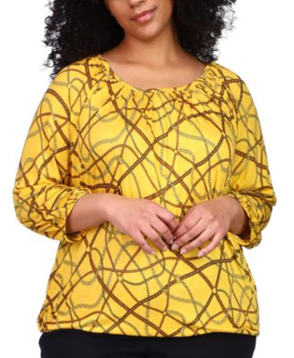 jcpenney plus size peasant tops