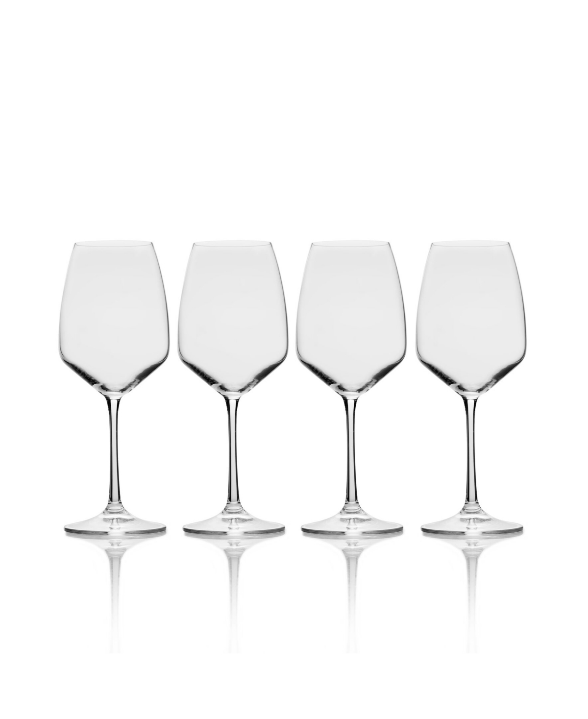 Mikasa Gianna Ombre Smoke White Wine Glasses, Set Of 4 In White