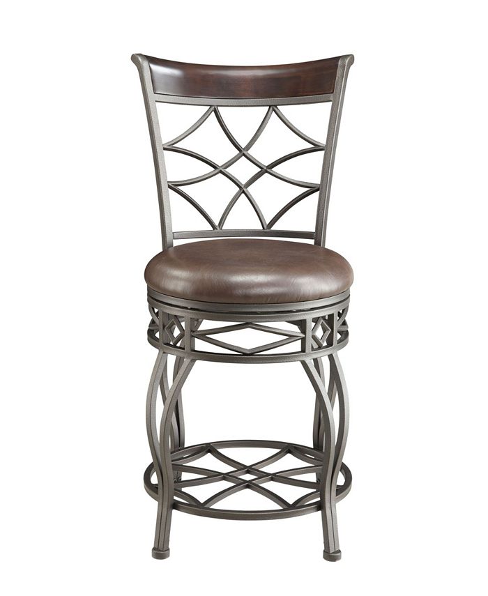 Furniture Swivel Metal Cross Back 2In1 Bar Stool Macy's