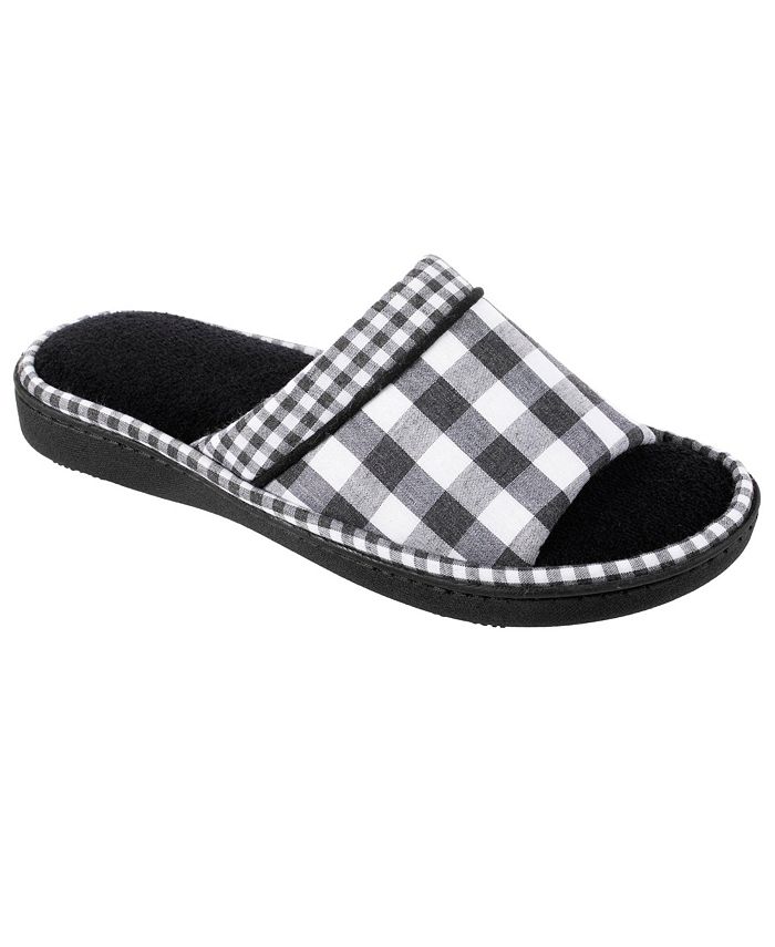 Isotoner Signature Isotoner Women's Wanda Gingham Slide Slippers Macy's