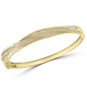 Effy Collection Effy Diamond Bangle Bracelet (1-1/20 Ct. T.w.) In 14k Gold In Yellow Gold