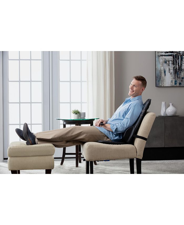 Brookstone massaging seat topper online with heat
