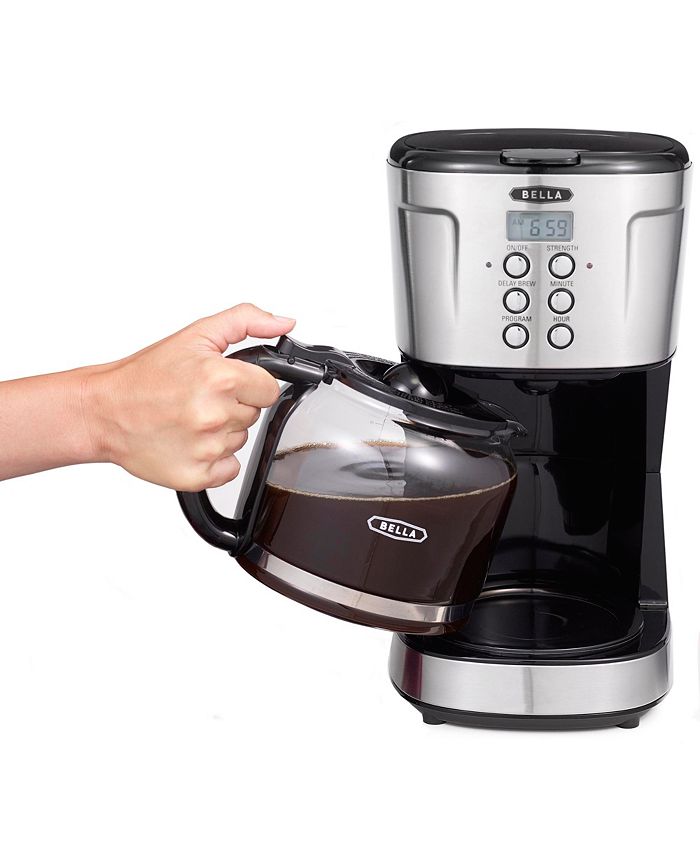 Bella 12 Cup Programmable Coffee Maker Stainless Steel Macy's