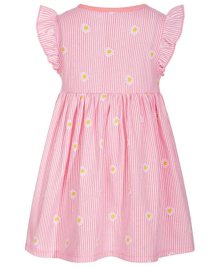 First Impressions Baby Girls Daisy Stripe Cotton Dress, Created for