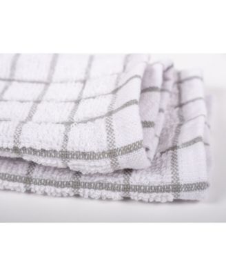 Checkered Terry Dishcloth, Set of 6