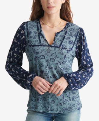 lucky brand plus size tops macys