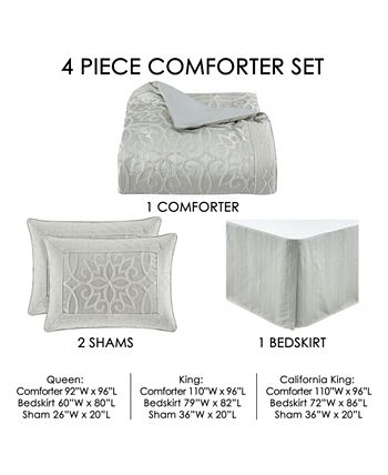 Five Queens Court Shelburne 4 Pc Comforter Set Queen Reviews Home
