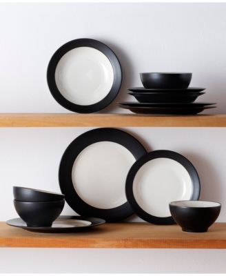 Colorwave  Rim 12-Piece Dinnerware Set