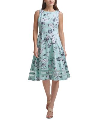 Calvin Klein Floral Midi Dress - Macy's
