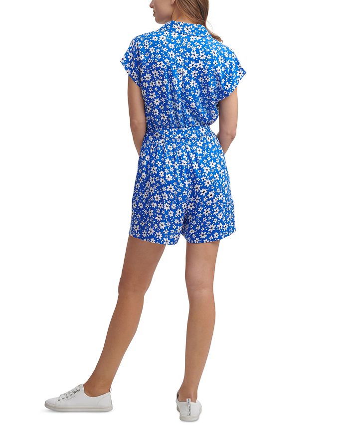 Calvin Klein DitsyFloralPrint Romper Macy's