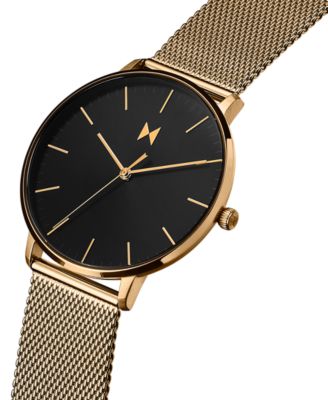 MVMT Men's Legacy Slim Gold-Tone Mesh Bracelet Watch 42mm