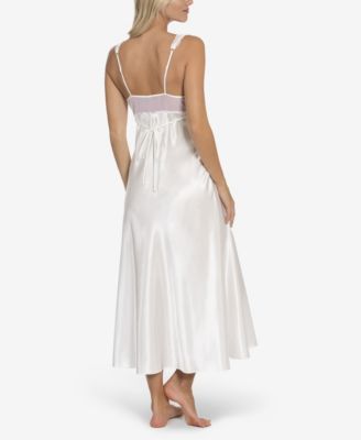 Women's Bridal Bouquet Solid Satin Charmeuse Gown Lingerie