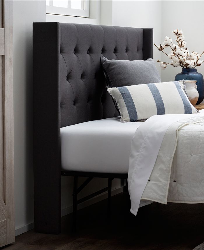 Dream Collection Low Profile King Size Wingback Headboard & Reviews