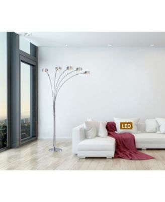 Micah Plus LED Arched 88" Floor Lamp with Rotatable Shade and Dimmer