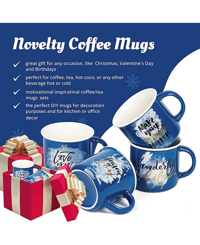 Bruntmor 13 oz Enamel Mugs, Set of 4 Macy's