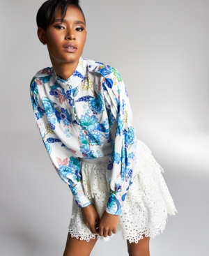 Inc International Concepts Misa Hylton For Inc Eyelet Skirt, In Regular & Extended Sizes, Created For Macy's In Rina Garden
