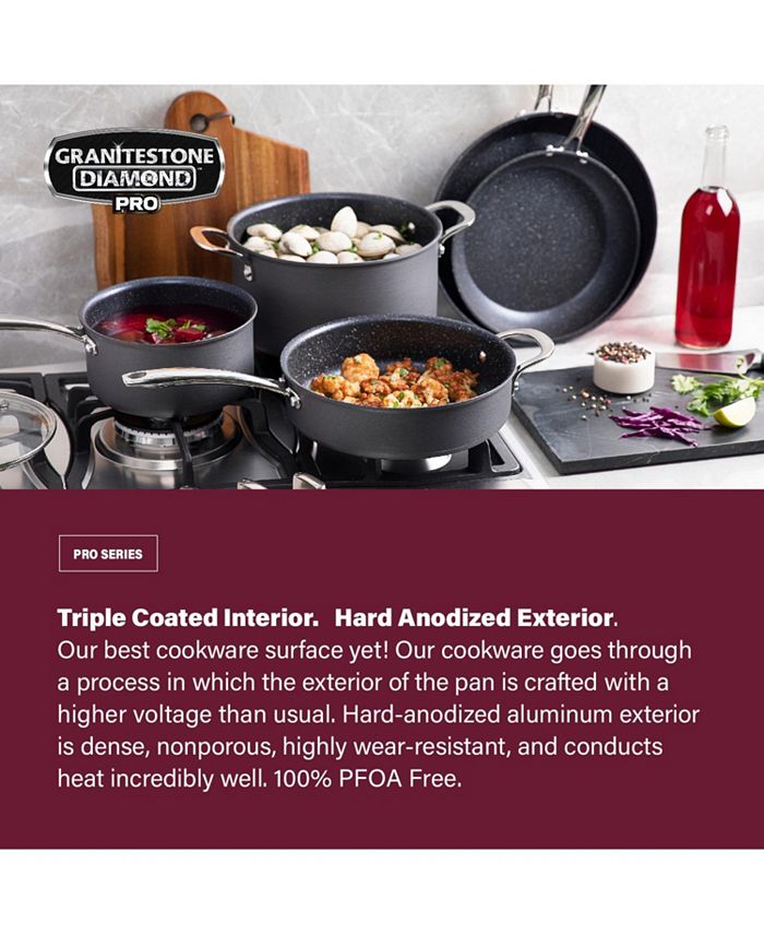 GraniteStone Granite Stone Diamond Pro Hard Anodized Ultimate Nonstick